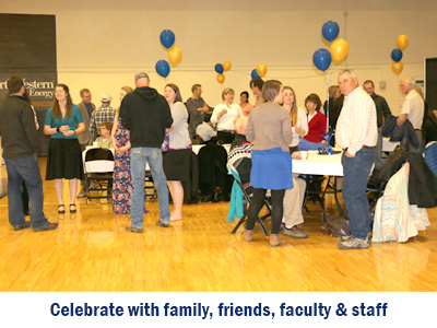 Celebrate with family, friends, faculty, and staff Celebrate with family, friends, faculty and staff
