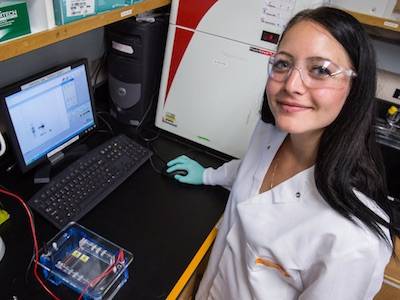 woman engineer in the lab