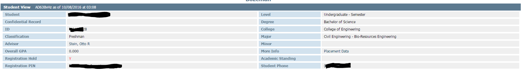 Student View