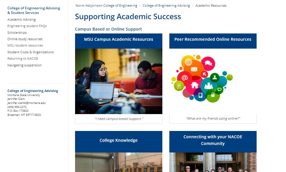 Supporting Academic Success